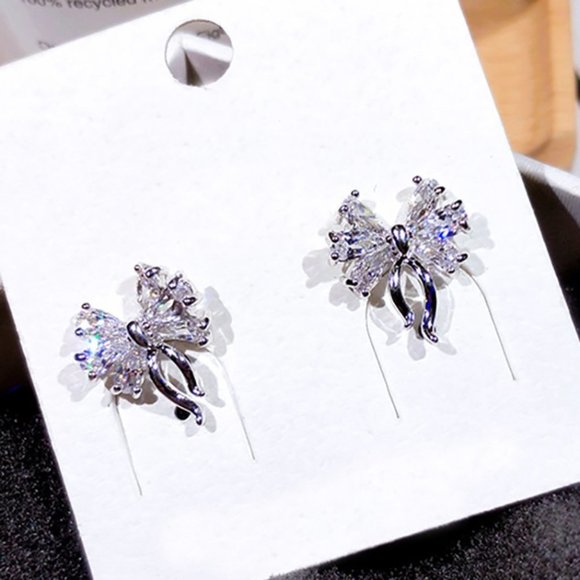 🔥 Unique Creative Designer Cute Bow Knot Stud Earrings, GPMB1534 - Picture 5 of 5